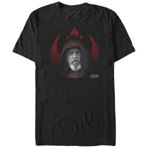 Men's Star Wars The Force Awakens Hooded Luke Rebel Symbol T-Shirt - 1 of 4