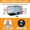 BestMassage 24/30/36/42/48 Inch Dog Crate Dog Cage Dog Kennel with Double Door Removable Tray & Handle Indoor Outdoor Pet Crate - 3 of 4
