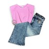 Women's Waffle Knit Crop Top - Aureum - 4 of 4