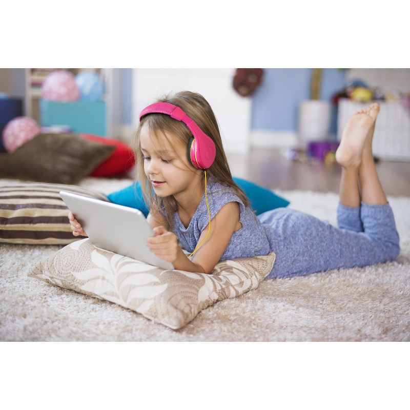 eKids Pink Wired Headphones for Kids, Over Ear Headphones for School, Home, or Travel - Pink (EK-140P.EXV1), 4 of 5