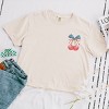 Simply Sage Market Patriotic Cherries Coquette Boxy Crop Top - 3 of 4