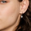 14K Gold Plated S925 Sterling Silver Post Lightweight Drop/Dangle Huggie Earrings for Women - 2 of 4