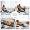 Sevobal Sofas Convertible Sofa Bed for Home Living Room Bedroom, Foldable Sofa with Adjustable Angles, Pillow, Gray, 25.2“*18.5”*26.77" - 4 of 4