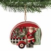 Jim Shore 2.75 In Highland Glen Santa In Plaid Camper Ornament Heartwood Creek Tree Ornaments - 3 of 3