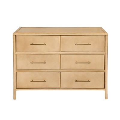 6-Drawer Dresser with Soft Close Drawers, Mid-Century Modern Storage Chest, Acacia Wood Storage Cabinet Sideboard - ModernLuxe