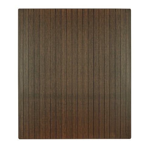 Anji Mountain Bamboo Tri-Fold Natural Chair Mat - Size: 47 x 60