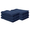 Better Trends 100% Cotton Hand Towel, Pack of 6 (16x26 Inches) Quicker to Dry, Lighter Weight, Super Soft and Absorbent, Navy - 2 of 4