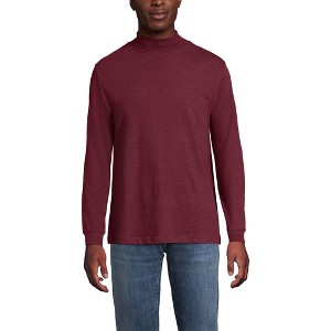 Lands' End Men's Super-T Mock Turtleneck - 1 of 3