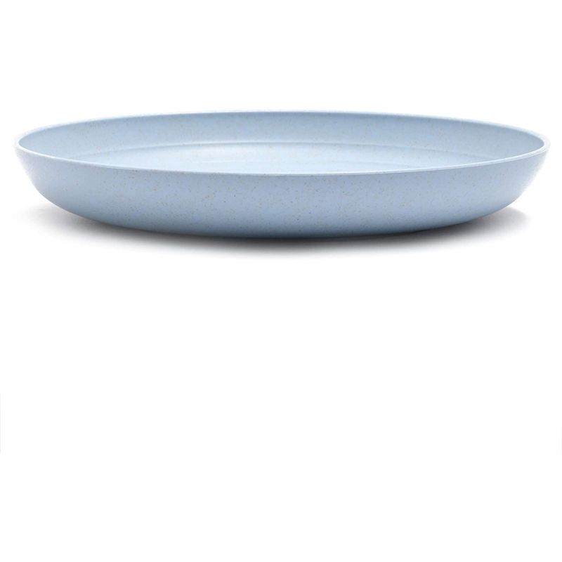 Juvale Set of 6 Blue Unbreakable Wheat Straw Cereal Dinner Plates Set for Kids, 9 In, 5 of 7