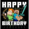 Boy's Minecraft Happy Birthday Steve and Alex T-Shirt - 2 of 4