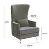 TOV Furniture Aubree Velvet Chair with Acrylic Legs - 4 of 4