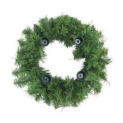 Northlight 12" Two-Tone Pine Artificial Advent Christmas Wreath