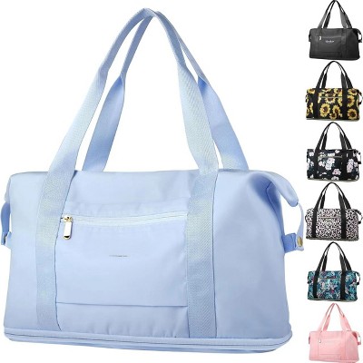 MaseiKar Expandable Travel Duffle Bag for Travel, Foldable Carry on Tote Bag Weekender Overnight Hosptital Bag,
