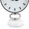 Stainless Steel Clock with Marble Base Silver - Olivia & May - image 3 of 4