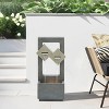 LuxenHome Cascading Gray Resin Rectangular Outdoor Fountain with Lights - 2 of 4
