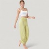 Anna-Kaci Active Women's Wide Leg Lounge Pants with Fold Over Waistband and Adjustable Drawstring Hem - 3 of 4