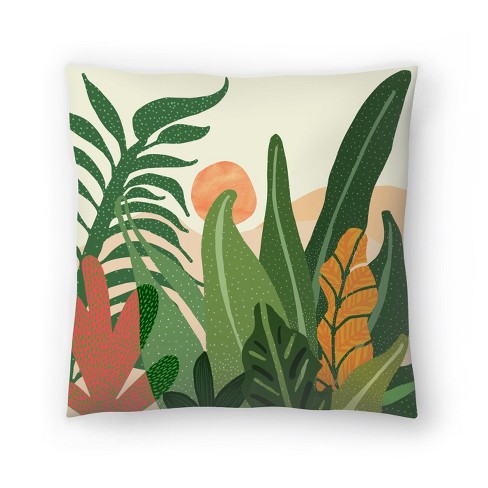 Large Leaf Study Iii By Modern Tropical 20 X 20 Throw Pillow - Americanflat  : Target