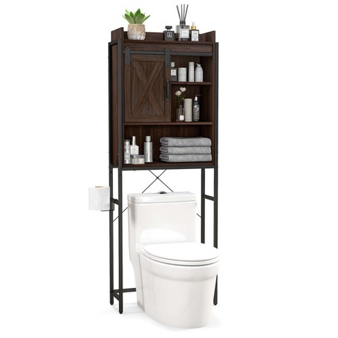 Costway Over-the-toilet Storage Cabinet Bathroom Organizer W