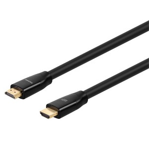 Monoprice 4K Certified Premium High-Speed HDMI Cable - 4K60Hz, 18Gbps, HDR, CL3 Rated, 30ft, Black - 1 of 4