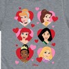 Girls' - Disney Princess - Princess Heart Grid Short Sleeve Graphic T-Shirt - 2 of 4