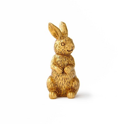 Easter Gold Resin Bunny High Sitting - Bullseye's Playground™