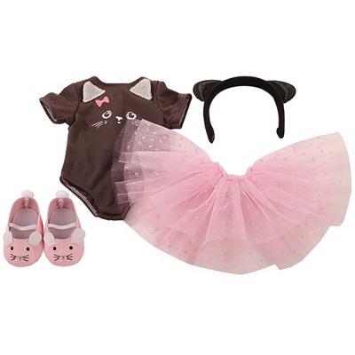 Gotz: Little Kitten standing doll ballerina clothing set for premium dolls up to 19"