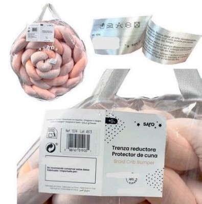 Location of product tags showing “Ref. 1374”