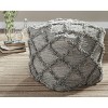 Adelphie Moroccan Inspired Pouf Natural/Gray - Signature Design by Ashley: Handwoven, Textured Surface, No Assembly Required - 2 of 3