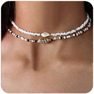 Summit Adventure Cowrie shell Surfer Necklaces Beach Handmade Choker Hawaiian Summer Conch Necklace for Women - 1 of 4