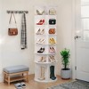 SEVOBAL Shoe Racks 7-Tier Rotating Shoe Organizer with 360-Degree Rotation and High-Capacity Storage, White, 23.62"*23.62"*72.44" - 3 of 4