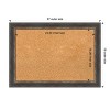 Amanti Art Bark Rustic Char Narrow Framed Corkboard, Natural Cork - 4 of 4