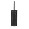 Laser Cut Oil-Rubbed Bronze Toilet Brush Holder with Lid Bronze - Nu Steel - 2 of 3
