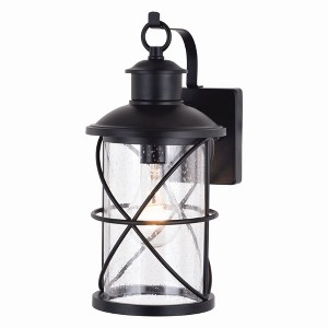 Vaxcel Adams 1 - Light Wall Light in  Black - 1 of 4