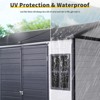 CAVINAS Resin Outdoor Storage Shed Waterproof Shed with 2 Windows and Lockable Door Tool Shed for Garden - 4 of 4