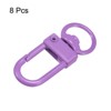 Unique Bargains DIY Craft Key Organization Lobster Claw Lanyard Swivel Clasps 1.3" x 0.51" 8 Pcs - 3 of 4