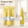 Unique Bargains Matte Metallic Aluminum Foil Zip Closure Food Storage Containers 60 Pcs - 2 of 4