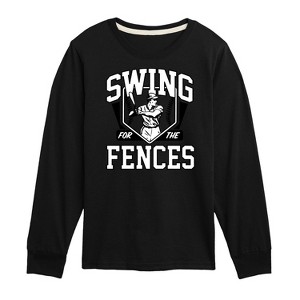 Boys' - Instant Message - Swing For The Fences Long Sleeve Graphic T-Shirt - 1 of 4