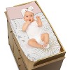 Sweet Jojo Designs Girl Changing Pad Cover Celestial Pink and Gold - 3 of 4