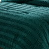 Lush Décor King/California King Azalea Ruched Velvet Stripe Comforter Blue - 2 of 4