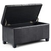 CAVINAS Faux Leather Storage Ottoman Bench with Stitched Design and Nailhead Trim,Storage Benches for Living Room,Bedroom - 2 of 4