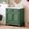 ALEXOUN 30 Inch Freestanding Bathroom Vanity with Sink Combo, Solid Wood Frame Bathroom Storage Cabinet with 2 Doors and 1 Drawer - 2 of 4