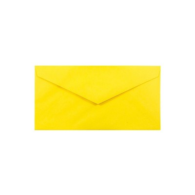JAM Paper Monarch Colored Envelopes 3.875 x 7.5 Yellow Recycled 34097577