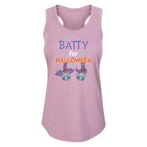 Women's - Dr. Seuss - Batty For Halloween Thing 1 and Thing 2 Graphic Racerback Tank - 1 of 4