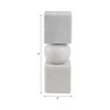 Marble Stone Taper Holder with Geometric Contemporary Design - 3 of 4