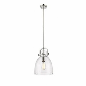 Newton Bell - 1 Light Stem Hung Pendant In Industrial Style-16.75 Inches Tall and 10 Inches Wide - 1 of 1