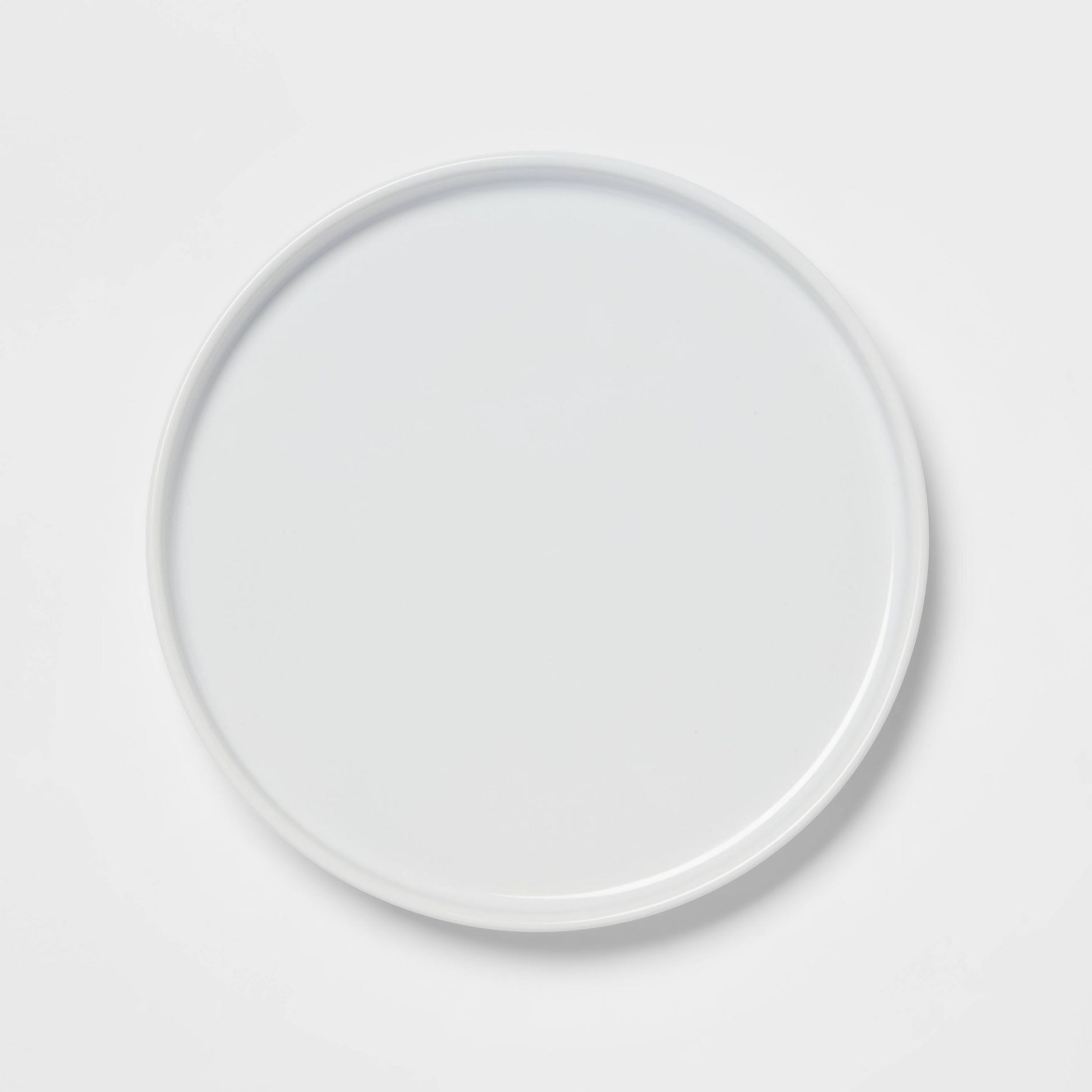 8" Stoneware Stella Salad Plate White - Threshold™: Dishwasher & Microwave Safe, Solid Round Dining Plate