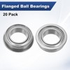 Unique Bargains Durable Chrome Steel Multipurpose Use Flanged Ball Bearing 20 6mm x 10mm x 3mm - 4 of 4