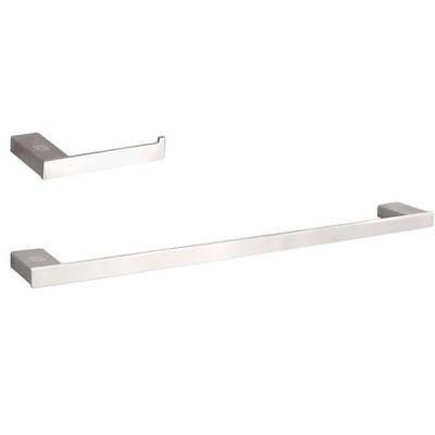 Elegant Lighting Sofia 2-Piece Bathroom Hardware Set in Brushed Nickel