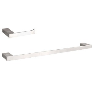 Elegant Lighting Sofia 2-Piece Bathroom Hardware Set in Brushed Nickel - 1 of 4