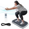 NAYSAYE Exercise Trainer Vibration Plate Fitness Platform for Home Training and Weight Loss, Gray and Black, 17.72"*12.2"*11.24" - 2 of 4